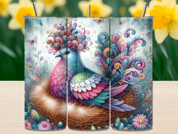 Download Colorful Peacock Bird Tumbler Wrap - Bird tumbler wrap Collection
