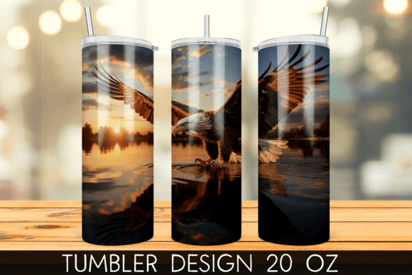 Download Bald Eagle Tumbler Wrap Sublimation - Eagle tumbler Collection