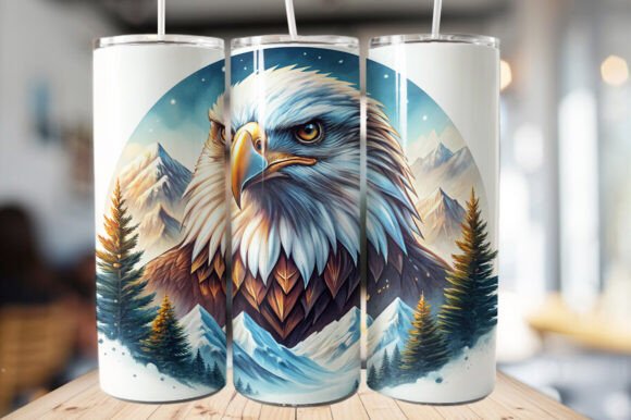 Download Bald Eagle Tumbler Wrap – PNG File - Eagle tumbler Collection
