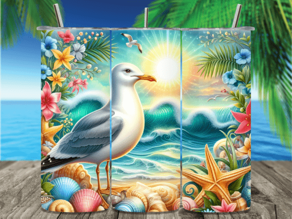 Download Beach Ocean Seashells Summer Tumbler PNG - Summer tumbler png Collection