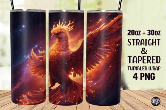 Download Phoenix Bird Tumbler Wrap 20oz Skinny - Bird tumbler wrap Collection