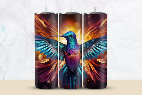 Download Glitter Colorful Bird Tumbler Wrap - Bird tumbler wrap Collection