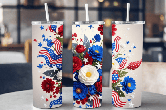 Download 3D USA Flag 4th of July Tumbler Wrap  E - 4th of july tumbler Collection