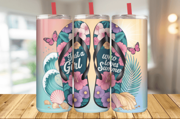 Download Just a Girl Who Loves Summer Tumbler PNG - Summer tumbler png Collection