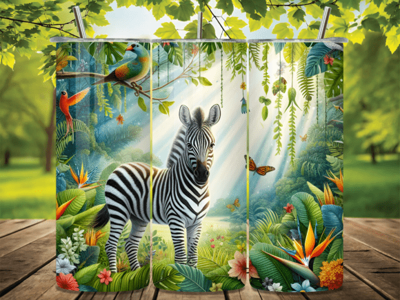 Download Jungle Zebra Bird Tumbler Wrap - Bird tumbler wrap Collection