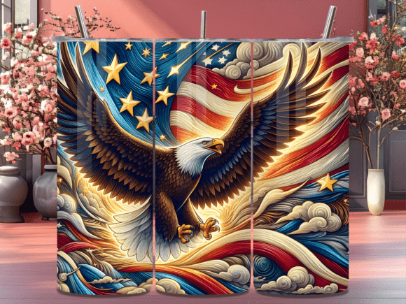 Download American Flag Bald Eagle Tumbler Wrap - Eagle tumbler Collection