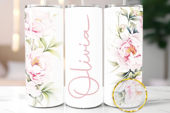 Download Personalized Tumbler Wrap PNG Flowers - Personalized tumbler wrap png Collection