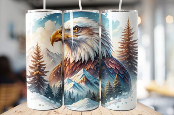 Download Bald Eagle Tumbler Wrap – PNG File - Eagle tumbler Collection