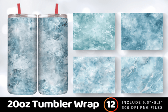 Download Luxury Pastel Blue Tumbler Wrap - Premium Resources