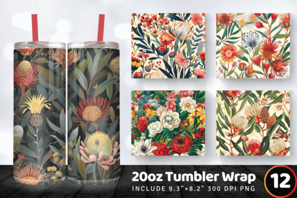Download Australian Native Flowers Tumbler Wrap - Premium Resources