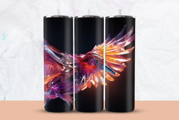 Download Colorful Crystal Bird Tumbler Wrap - Bird tumbler wrap Collection